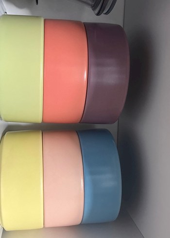 Pastel Renkli Çoklu seramik tabak - Görsel 2