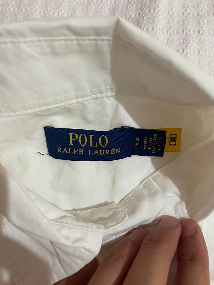 Düğmeli Beyaz Keten Midi Kadın Gömlek - Görsel 4