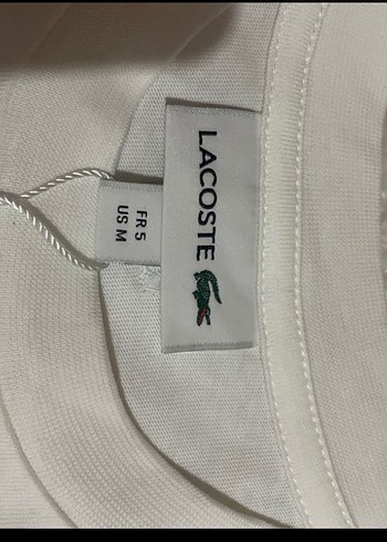 Lacoste kadın  Beyaz Baskılı Tişört - Görsel 6