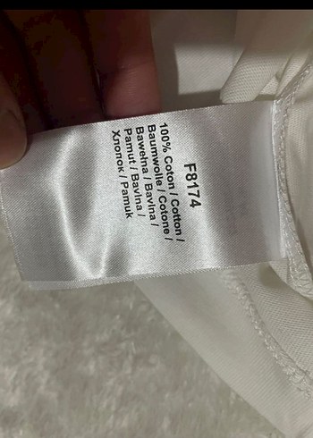 Lacoste kadın  Beyaz Baskılı Tişört - Görsel 3