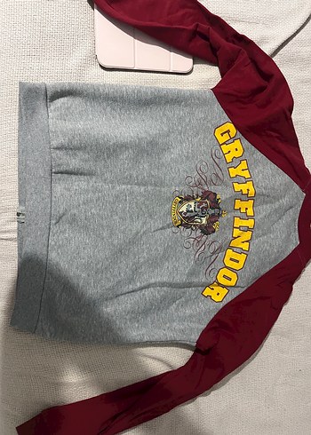 Gryffindor Baskılı Gri Kadın Hırka Harry Potter ürünü