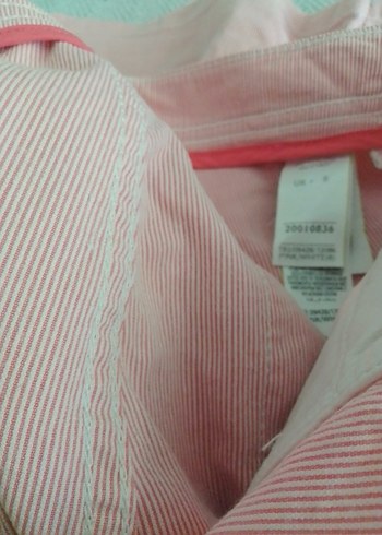 Pembe pamuklu Bermuda Şort - Görsel 9