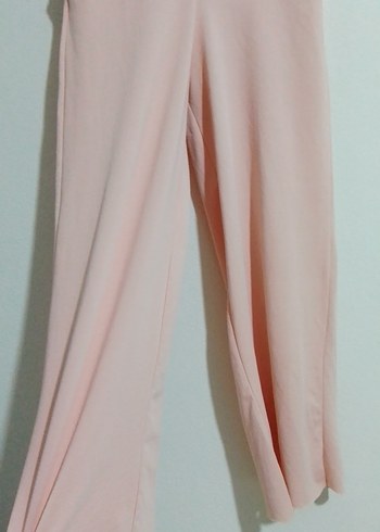 Pembe Drapeli Kadın Kumaş Pantolon