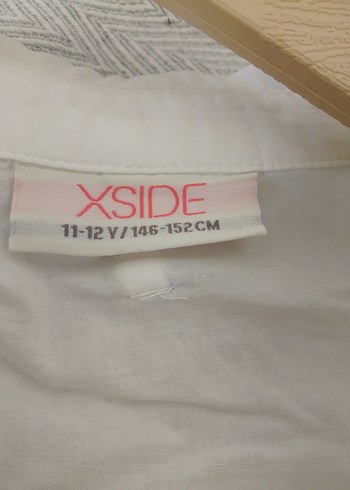 kız çocuk Beyaz Uzun Kollu Keten Gömlek - Görsel 5