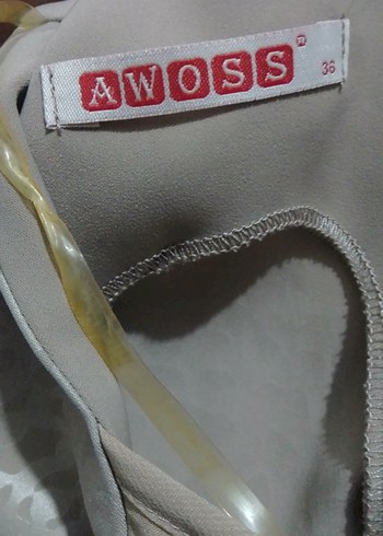 Bej Kemerli Midi Elbise ofis ve davetlere uygun - Görsel 9