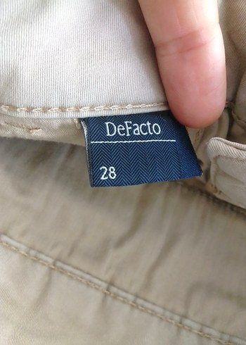 38 Beden Bej Keten Rahat Kesim Erkek Şort