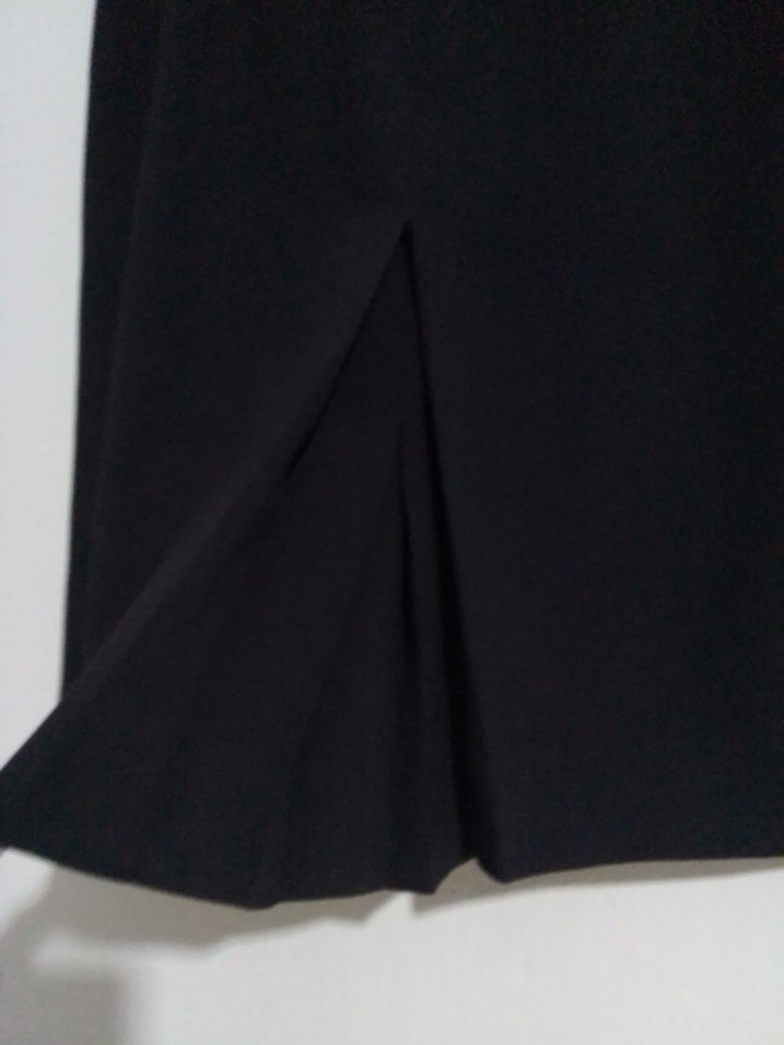 Siyah Pileli kumaş kısa etek - Görsel 3