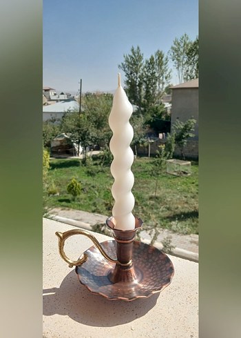 burgulu şamdan mum