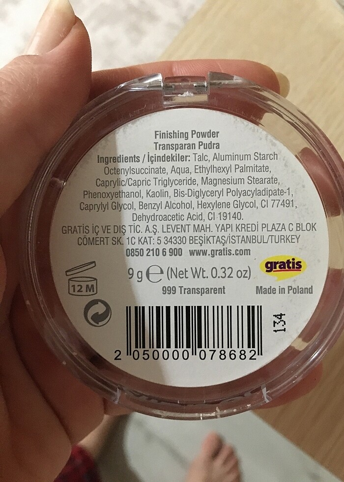 Gartis sabitleyici pudra - Görsel 3