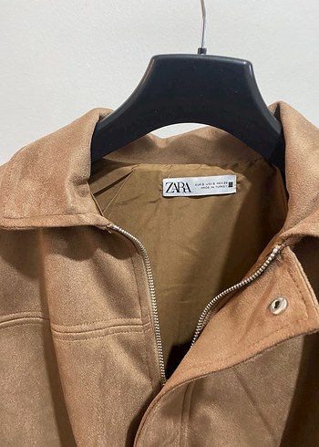 Zara Süet Bomber Ceket - Görsel 3