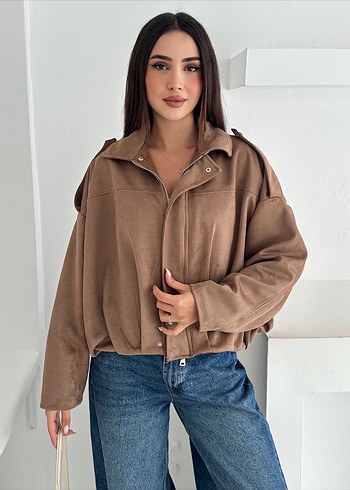 Zara Süet Bomber Ceket - Görsel 2