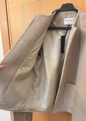 Sümeyye Kaçmaz Şal Yaka Kaşmir Kaban - Görsel 5