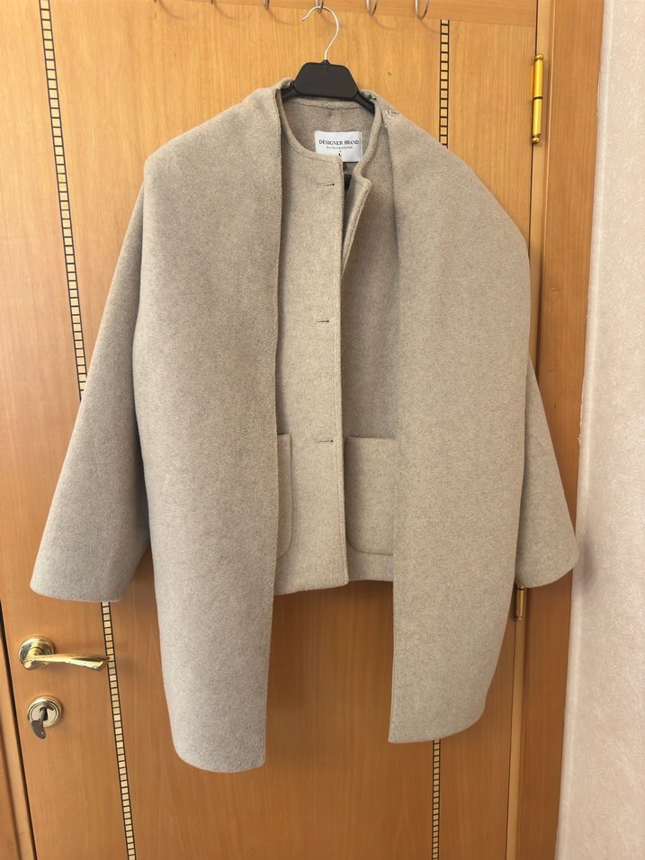 Sümeyye Kaçmaz Şal Yaka Kaşmir Kaban - Görsel 2