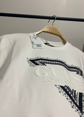 Guess Beyaz Baskılı Kadın Sweatshirt - Görsel 2