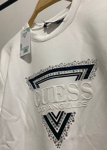 Guess Beyaz Baskılı Kadın Sweatshirt - Görsel 4