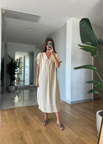 Zara Keten Elbise