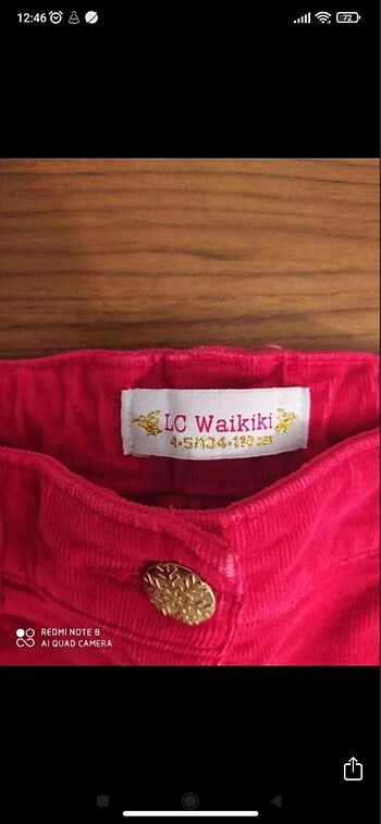 LC Waikiki LCW kız çocuk kadife şort