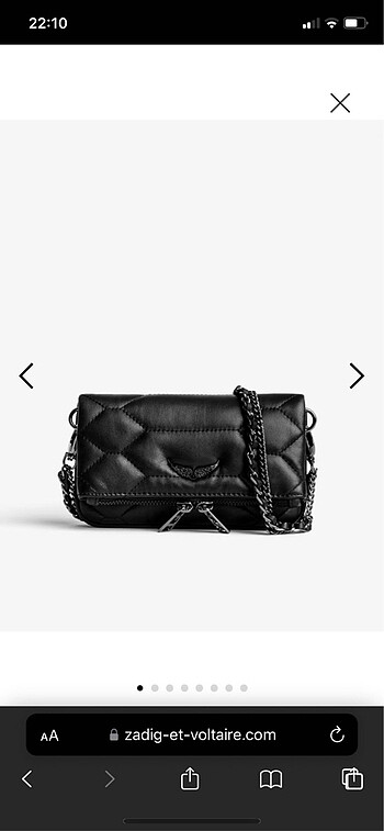 Rock Nano Quilted Leather Clutch