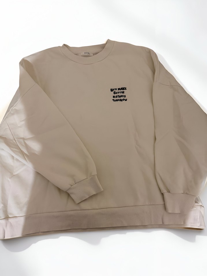 Kadın Baskılı Pamuklu Sweatshirt - Görsel 2