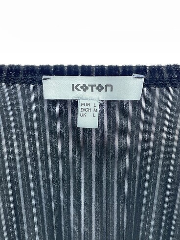 l Beden siyah Renk Koton Bluz %70 İndirimli.