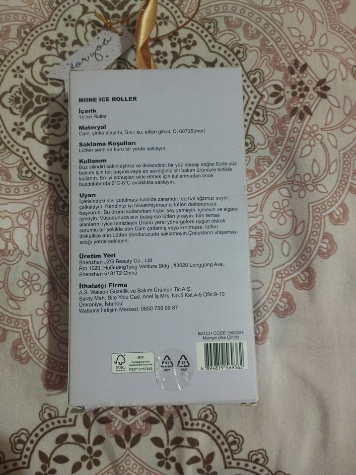 Miine Buz Roller Yüz Masaj Aleti - Görsel 2