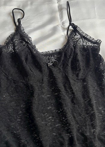 Miorre Siyah Dantel Goth Kadın Çıtçıtlı Body
