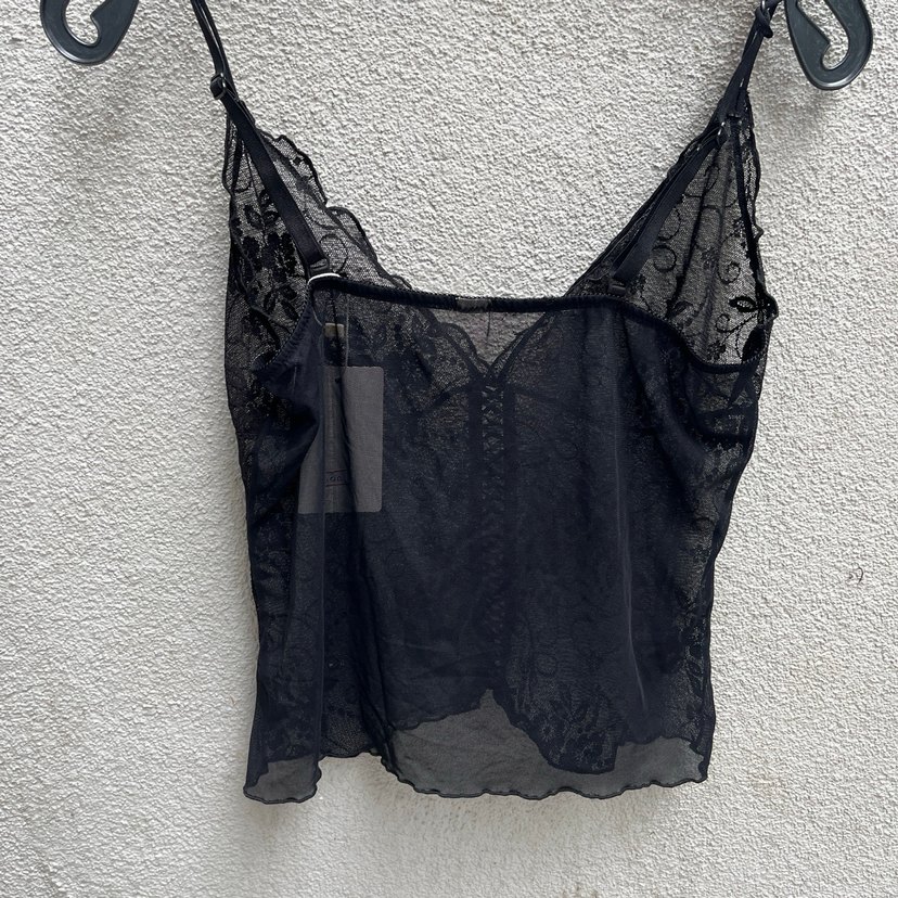 Dantel İşlemeli Siyah Gotik Üst - Görsel 2