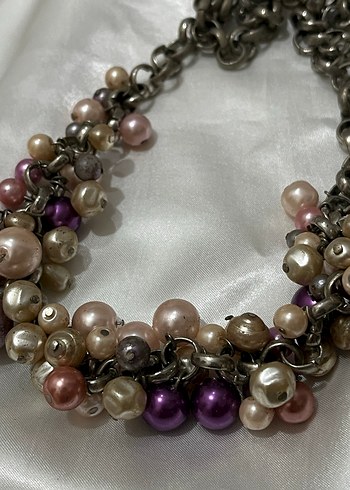 Uzun Çok Renkli Boncuklu Bohem Kadın Kolye - Görsel 2