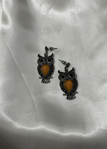 Bohem Tarz Kahverengi Baykuş Küpe - Görsel 2