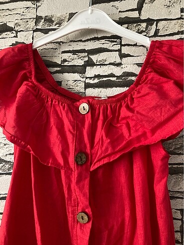 s Beden yazlık kırmızı elbise