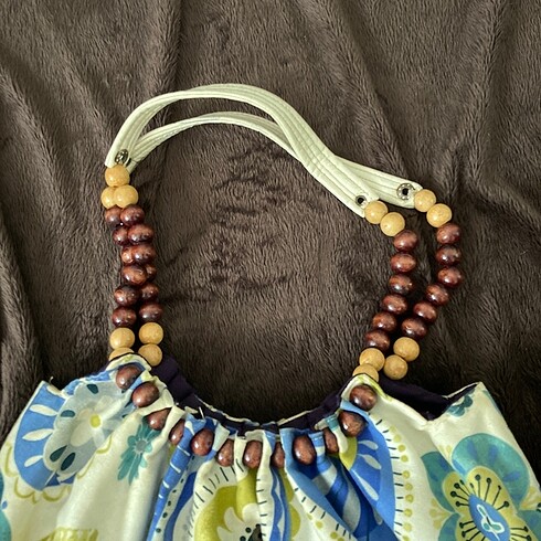 American Vintage Vintage Etnik desenli geniş kol çantası