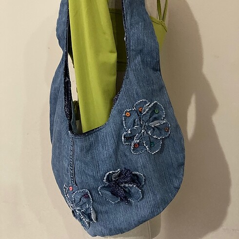  Beden Y2k vintage kot kol çantası