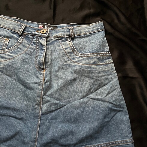 American Vintage kot vintage y2k yırtmaçlı etek