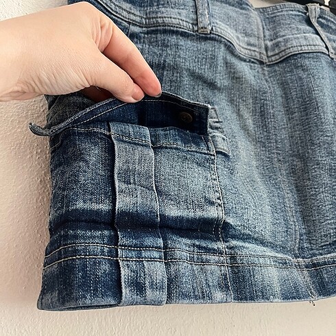 m Beden mavi Renk vintage y2k mini kot etek