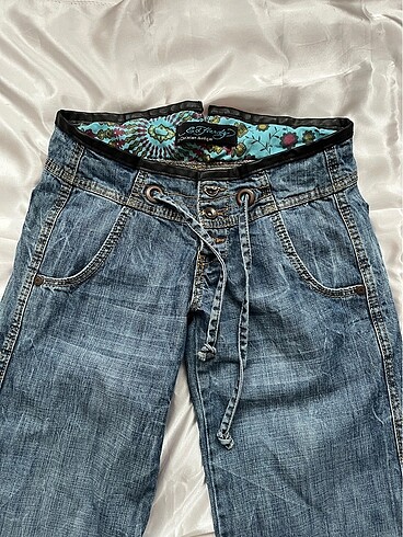 m Beden lacivert Renk ED HARDY Y2K KOT PANTOLON