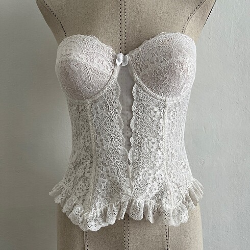 Vintage y2k dantelli korse