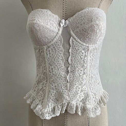m Beden Vintage y2k dantelli korse