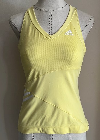Adidas Sarı V Yaka Sporcu Atlet