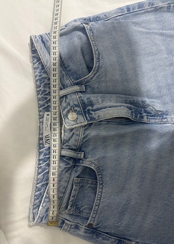 Zara Acik Mavi Denim Jean