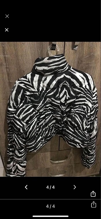 l Beden Bershka zebra desen bomber mont