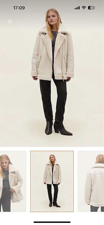 Stradivarius Stradivarius kürklü biker ceket