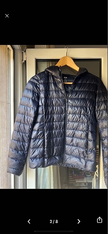 Uniqlo Lacivert Ceket Mont lightweight