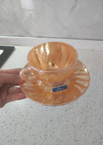 nostaljik sarı Fincan Seti - Görsel 5