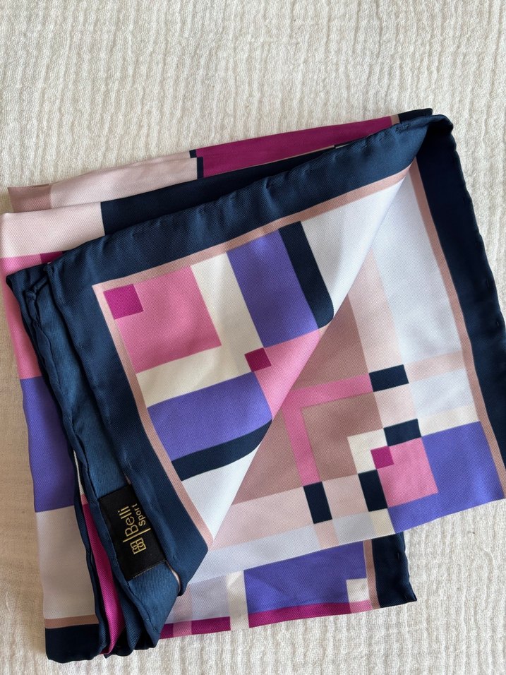 Kadın Çok Renkli Modern Desenli eşarp - Görsel 3