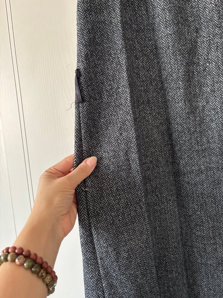 Kadın Gri Uzun Yelek - Görsel 2