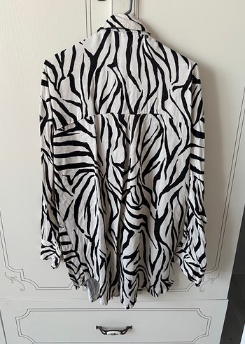 Zebra Desenli Uzun Kollu Gömlek - Görsel 5