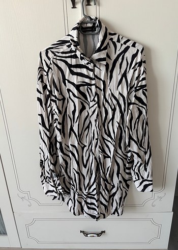 Zebra Desenli Uzun Kollu Gömlek - Görsel 2