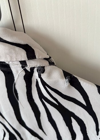 Zebra Desenli Uzun Kollu Gömlek - Görsel 4