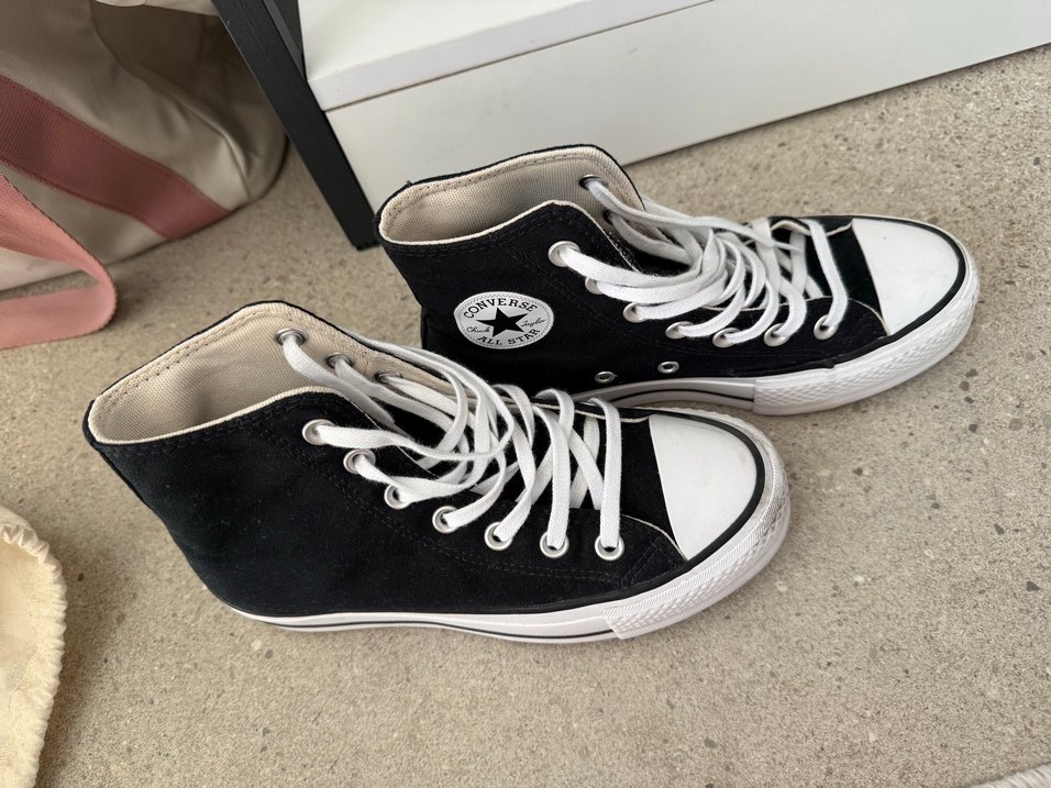 Converse Siyah Kadın Platform Spor Ayakkabı - Görsel 4