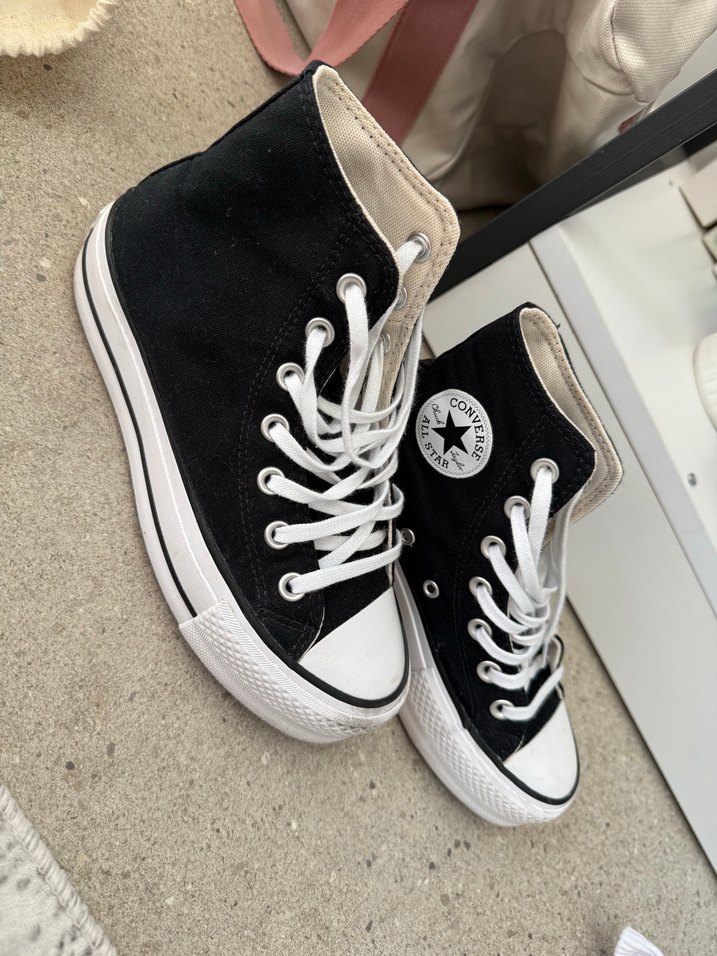 Converse Siyah Kadın Platform Spor Ayakkabı - Görsel 2